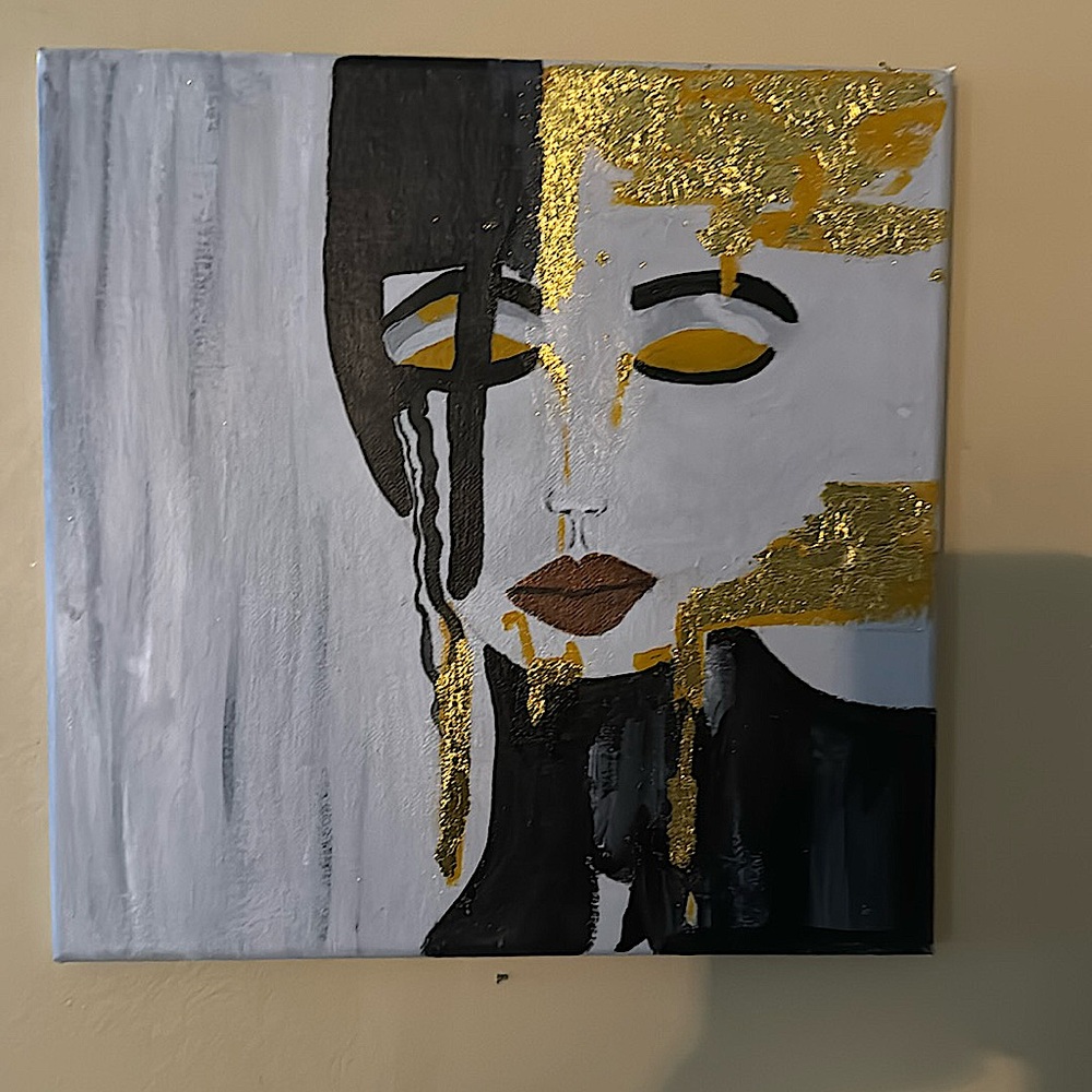 Acrylic painting 12” by 12”